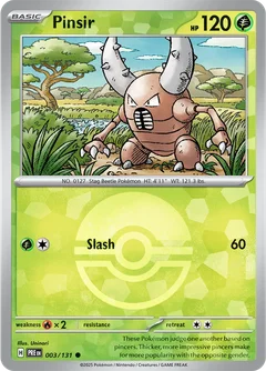 Pinsir Poke ball Holo 3